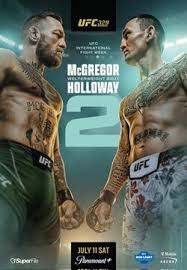 UFC 329 poster.